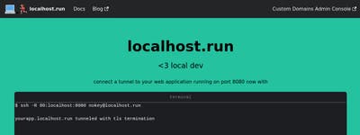 localhost.run | localhost.run